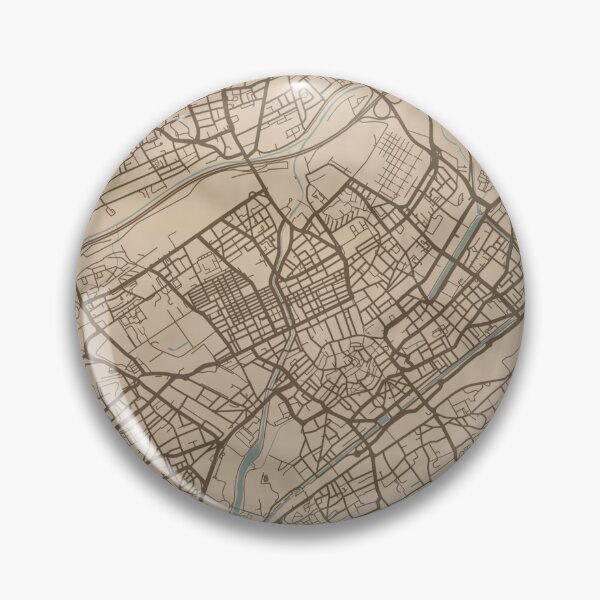 Item preview, Mulhouse Sepia Map designed and sold by CPTVDesign.
