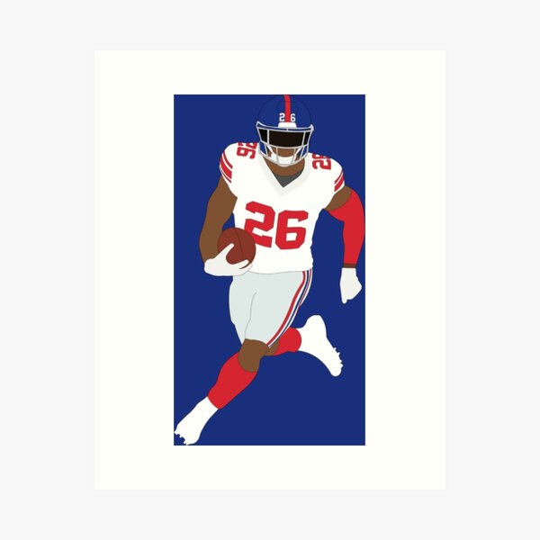 Download Saquon Barkley White Canvas Art Wallpaper