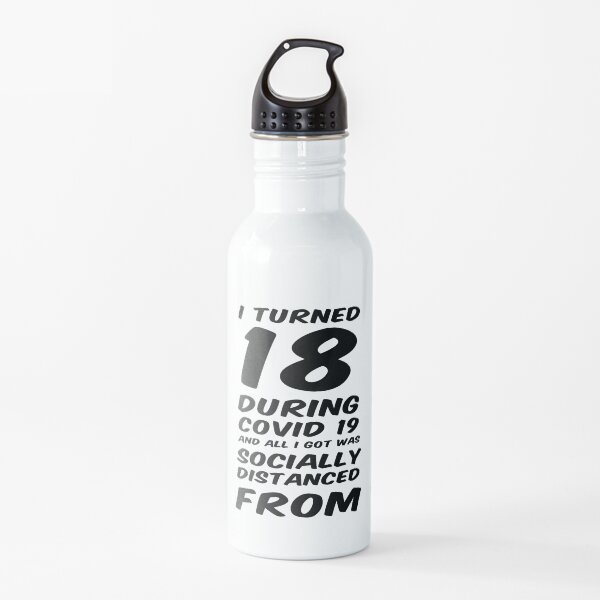 COVID 19 18th Birthday Water Bottle