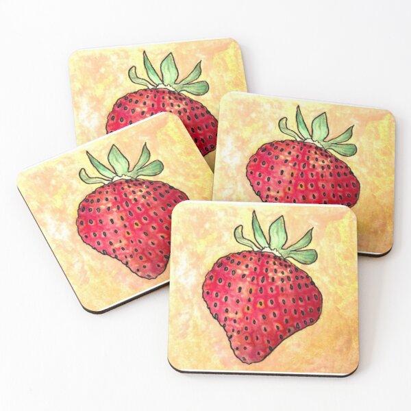 Item preview, Strawberry (outlined) designed and sold by thekrausshauss.