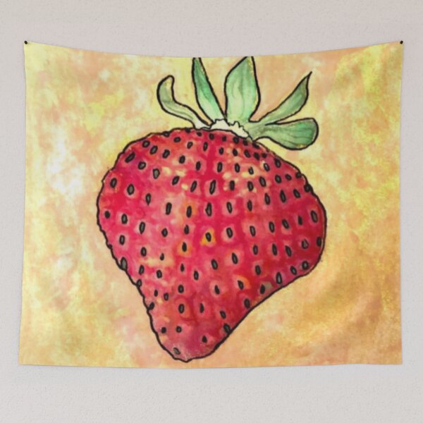 Item preview, Strawberry (outlined) designed and sold by thekrausshauss.