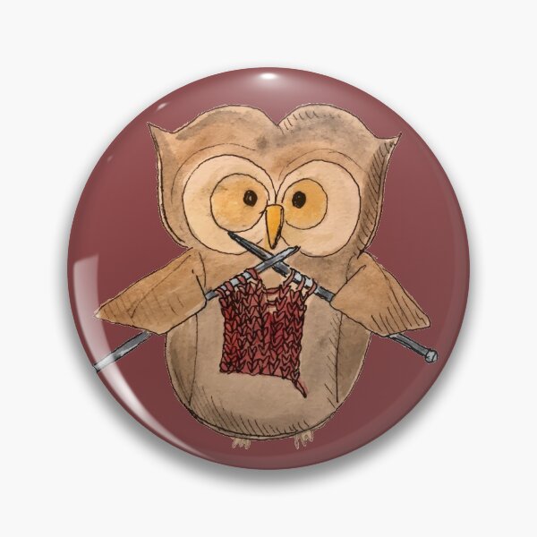 Item preview, Knitting Owl - Red class designed and sold by sarahekj.