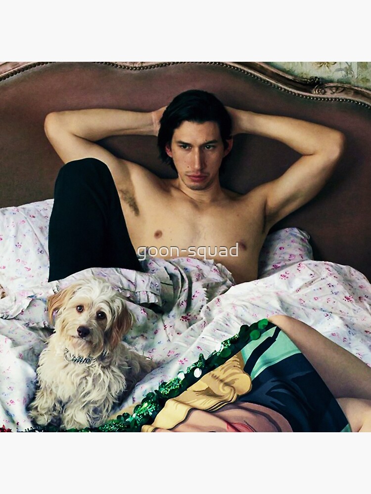 Adam Driver with Dog Photosession Pillow Case, Adam Driver Pillow Cover