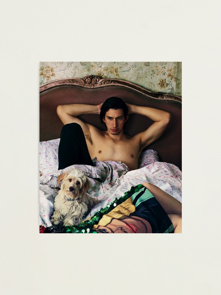 Adam Driver with Dog Photosession Pillow Case, Adam Driver Pillow Cover