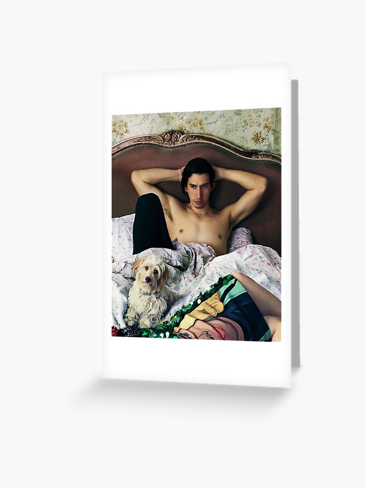 Adam Driver with Dog Photosession Throw Pillow for Sale by goon