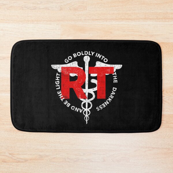 Item preview, RT Respiratory Therapist Go Boldly Into The Darkness And Be The Light COVID 19 DISTRESSED VERSION designed and sold by Dan Brady.