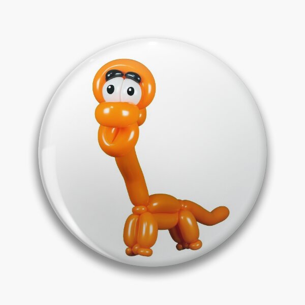 Item preview, Orange longneck dinosaur balloon animal designed and sold by Stretch Clendennen.