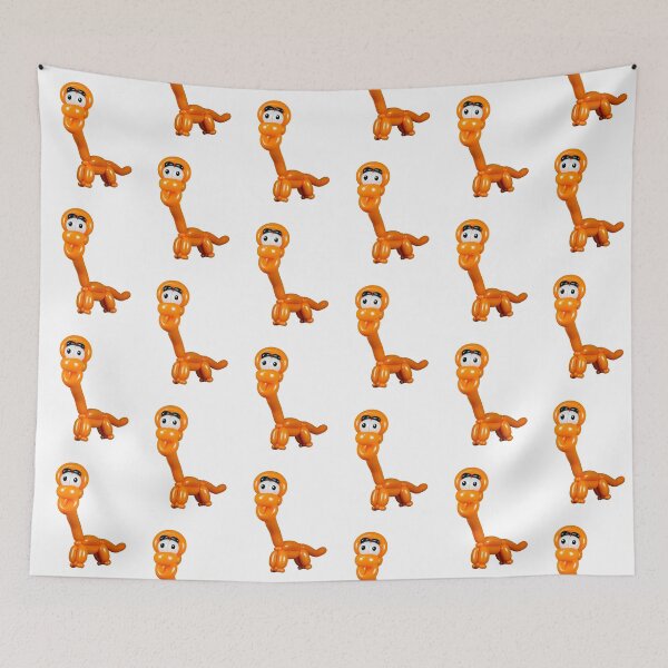 Item preview, Orange longneck dinosaur balloon animal designed and sold by Stretch Clendennen.