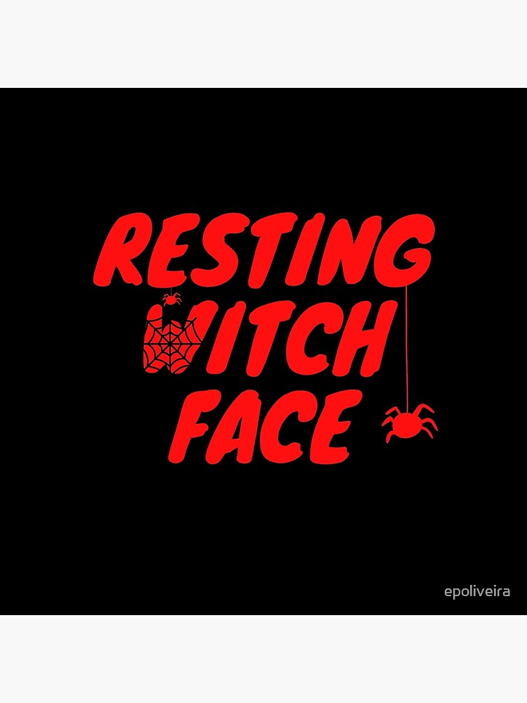 Resting Witch Face Halloween by epoliveira