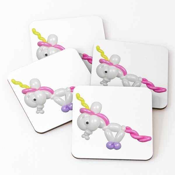Item preview, Cute balloon animal unicorn with pink hair designed and sold by Stretch Clendennen.