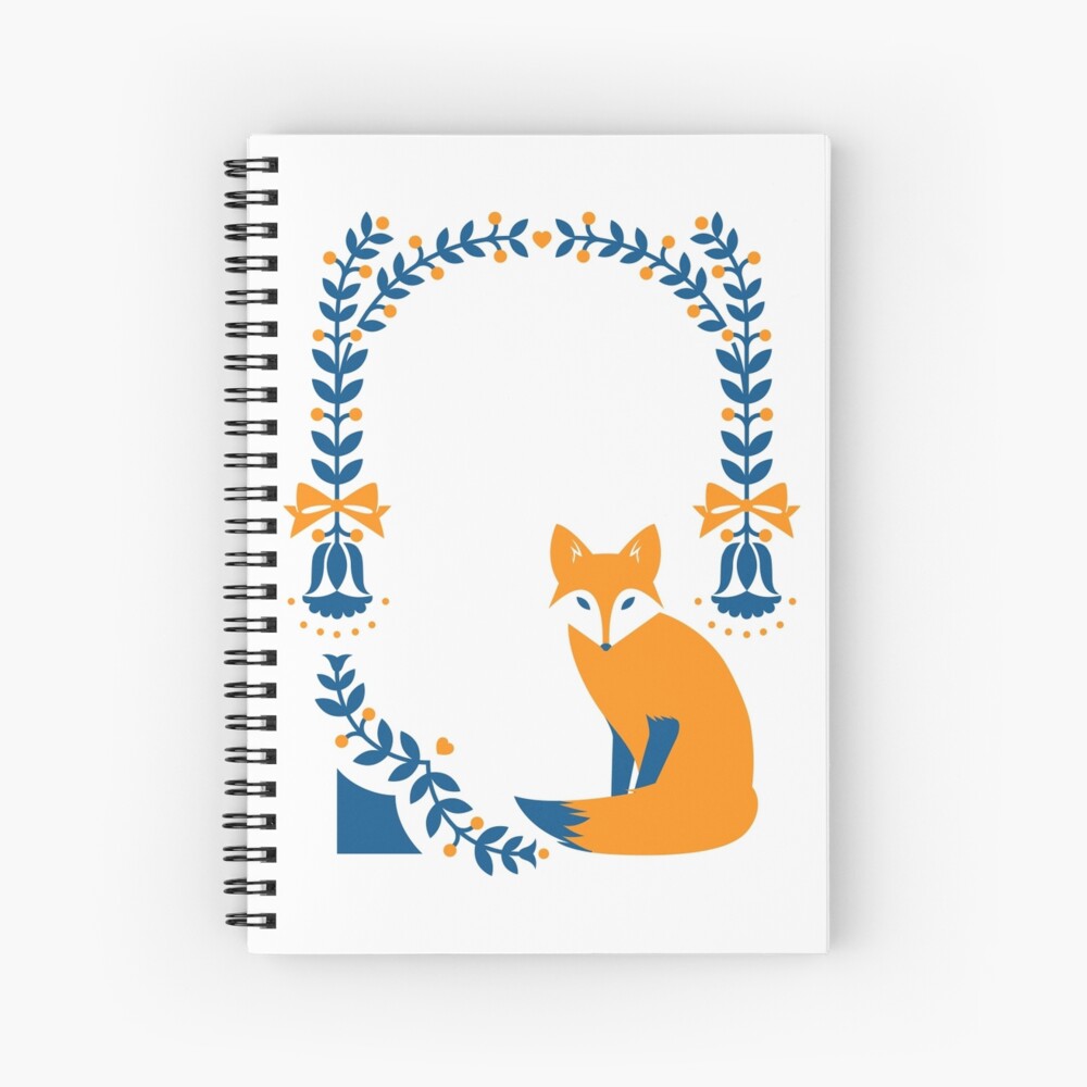 Little Folk Fox Spiral Notebook