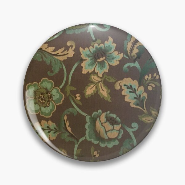 Item preview, Blue Floral on Chocolate designed and sold by Ron Curlee.