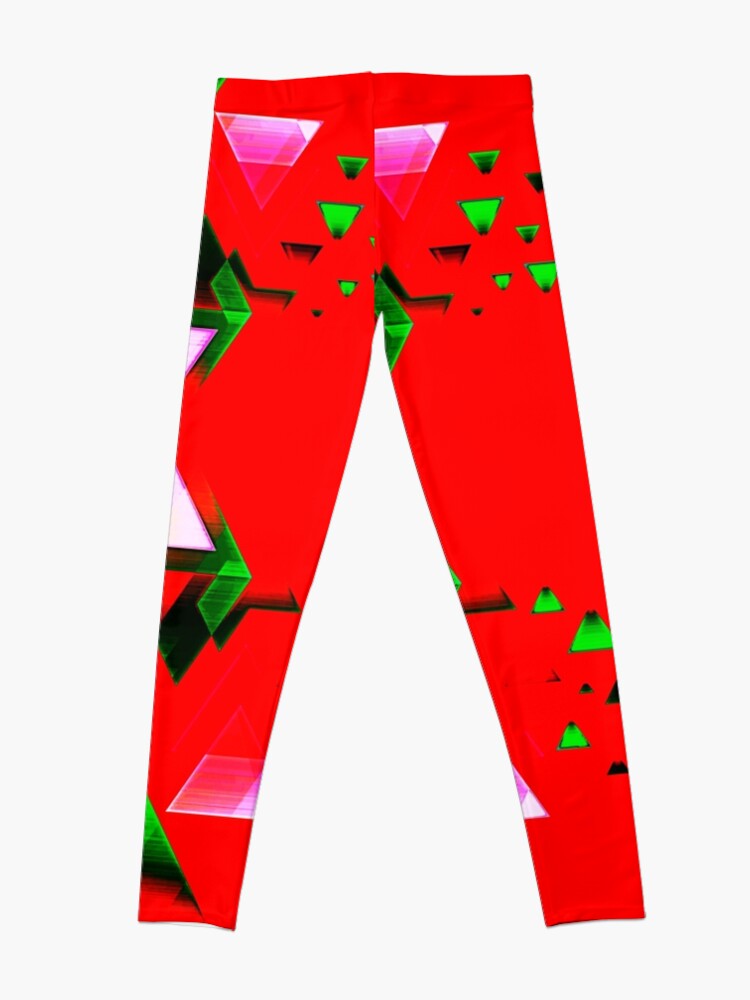 Thumbnail 4 of 5, Leggings, Fiesta Rojo designed and sold by kinkatstyle.