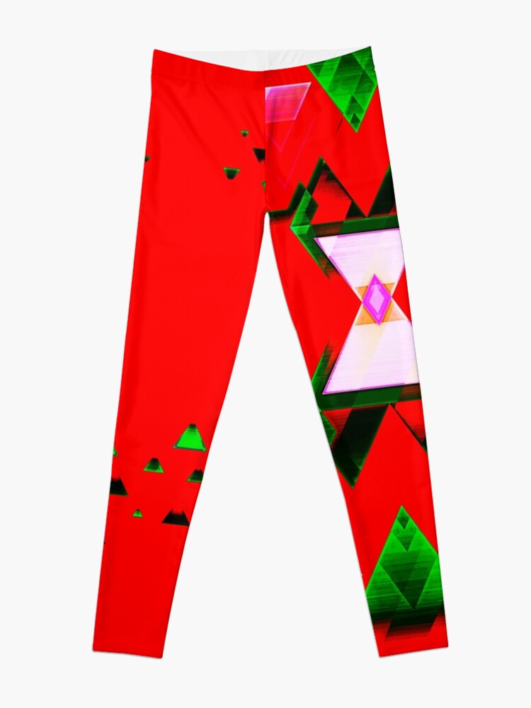 Thumbnail 3 of 5, Leggings, Fiesta Rojo designed and sold by kinkatstyle.