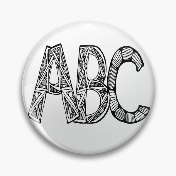 Item preview, Tall Black and White ABC designed and sold by KazM.