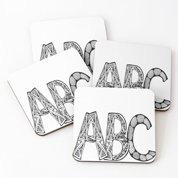 Item preview, Tall Black and White ABC designed and sold by KazM.
