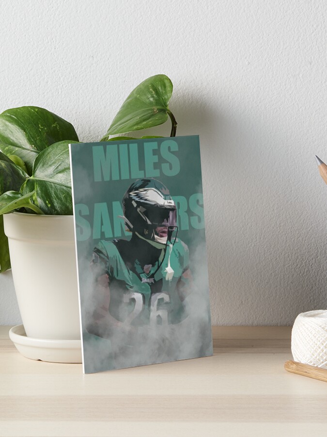 Miles Sanders Home Jersey Poster for Sale by designsheaven