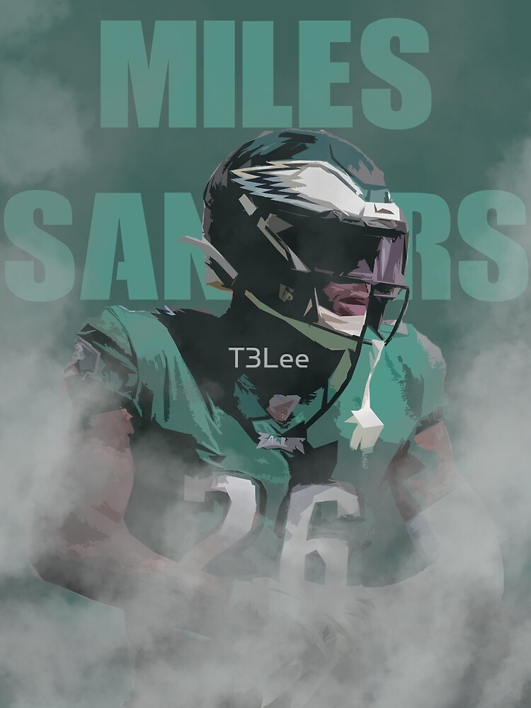 Miles Sanders Away Jersey Poster for Sale by designsheaven