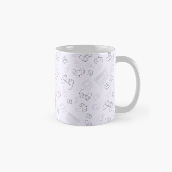 Retro Computer and Console Pattern Classic Mug