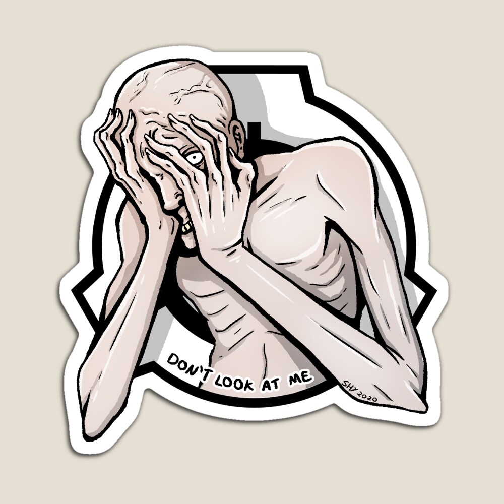 SCP-096 Shy Guy Sticker for Sale by BusinessTanuki