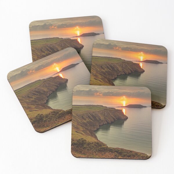 Item preview, Sunset over Worms Head, Rhossili Bay designed and sold by Dan Santillo.
