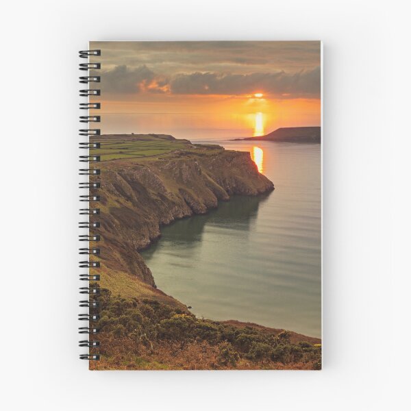 Item preview, Sunset over Worms Head, Rhossili Bay designed and sold by Dan Santillo.