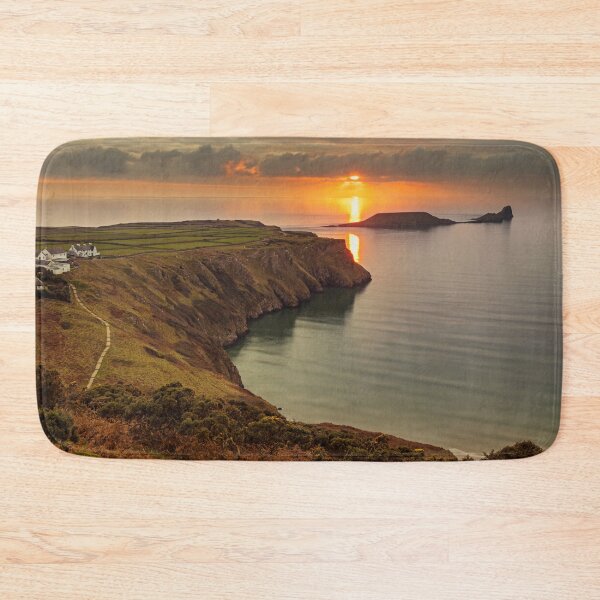 Item preview, Sunset over Worms Head, Rhossili Bay designed and sold by Dan Santillo.