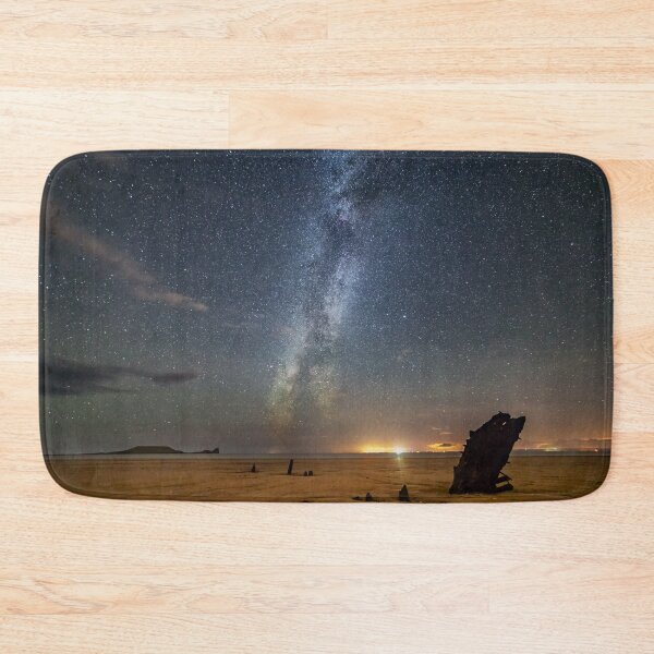 Item preview, The Milky Way over Rhossili Bay designed and sold by Dan Santillo.