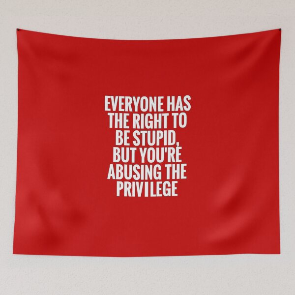 Aperçu de l'œuvre CITATIONS STUPIDES créée et vendue par Aclothing.