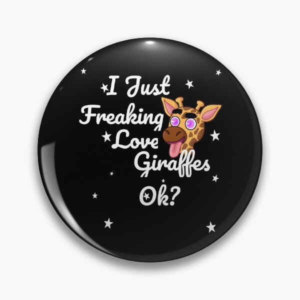 Item preview, I Just Freaking Love Giraffes Giraffe Withe Tonge Out Animal Lover Gift designed and sold by DanVsPOD.
