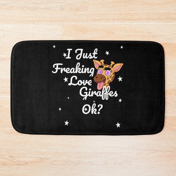 Item preview, I Just Freaking Love Giraffes Giraffe Withe Tonge Out Animal Lover Gift designed and sold by DanVsPOD.