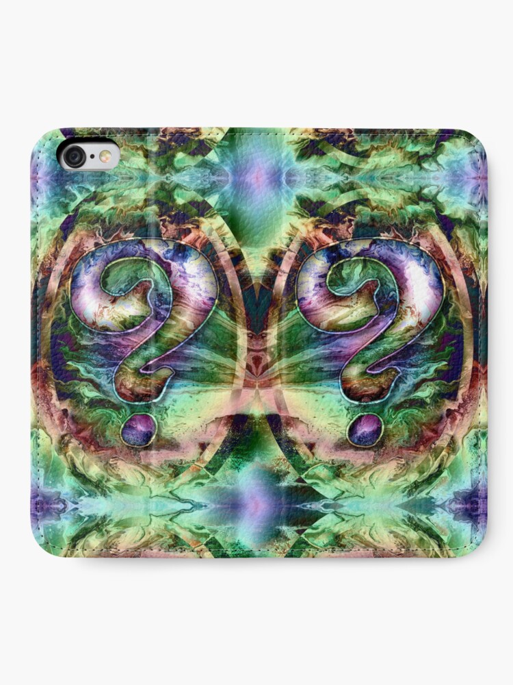 Alternate view of Question? Question Mark iPhone Wallet