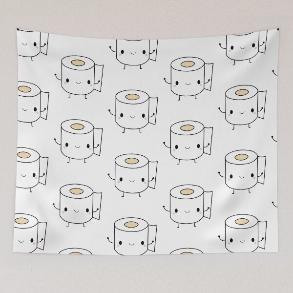 Artikelvorschau, Super Toilettenpapier Mann! Kawaii lustige Badezimmer-Geschenkidee entworfen und verkauft von mariekawaii.