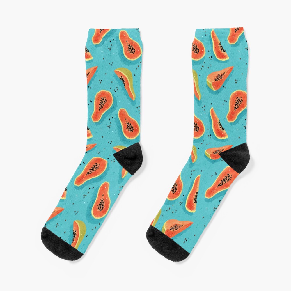 Papaya Pattern Socks
