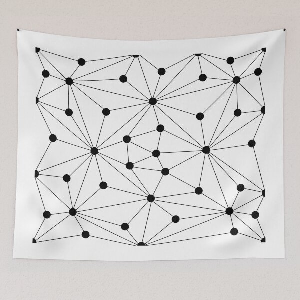 Item preview, Abstract geometric pattern - black and white. designed and sold by K.S ART.