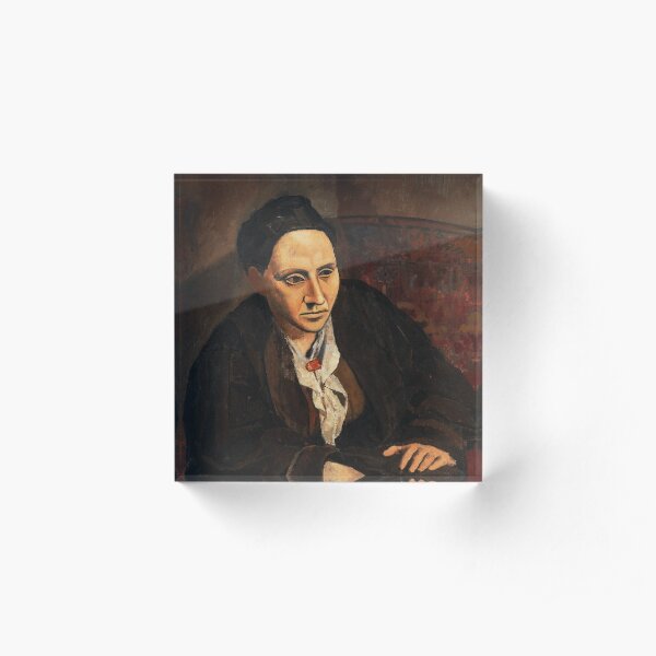 HIGH RESOLUTION Portrait of Gertrude Stein Pablo Picasso Acrylic Block