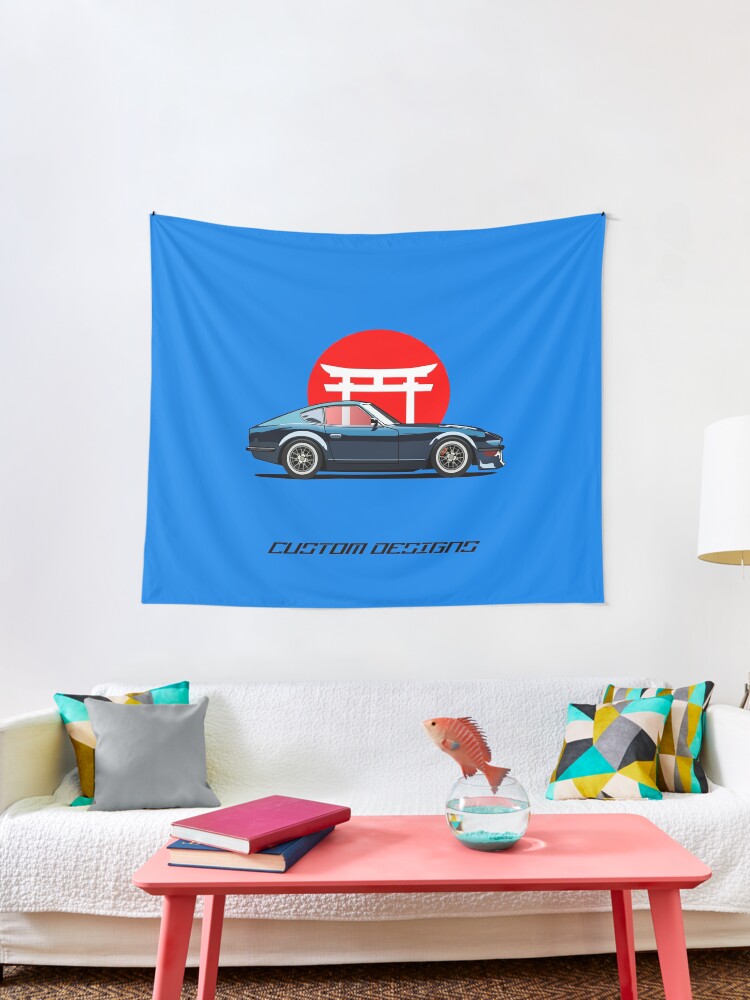 Datsun 240z Japanese Sports Car Jdm Tapestry For Sale By Customdesignsro Redbubble