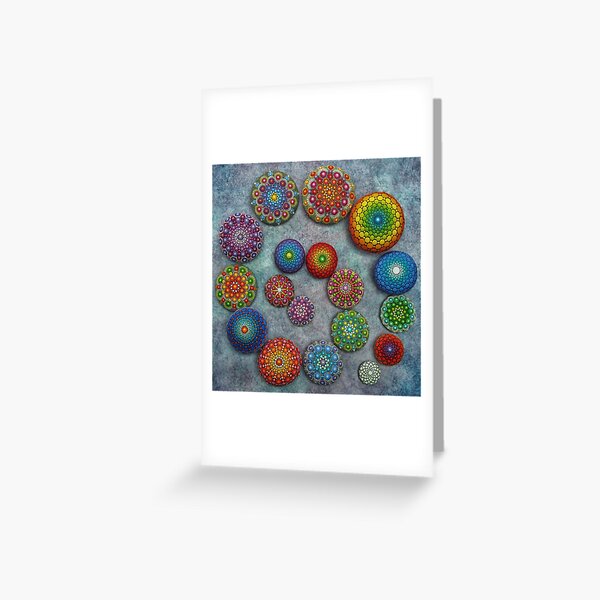 Mandala Stone Spiral Greeting Card