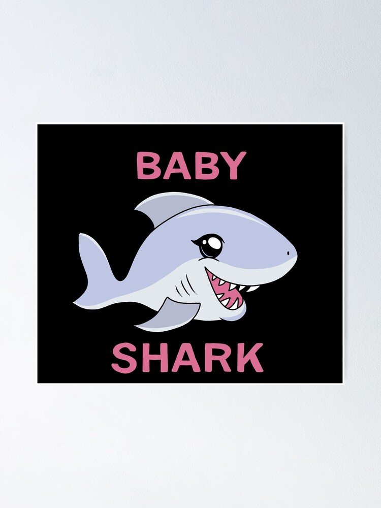 Baby Shark © Tiburón animal bebé niños - Parches, tamaño: 5,5 x 6