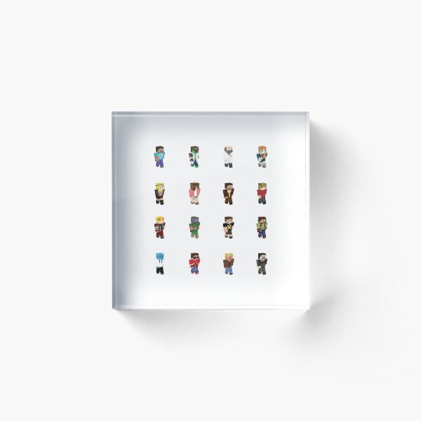 Hermits of Hermitcraft! Acrylic Block