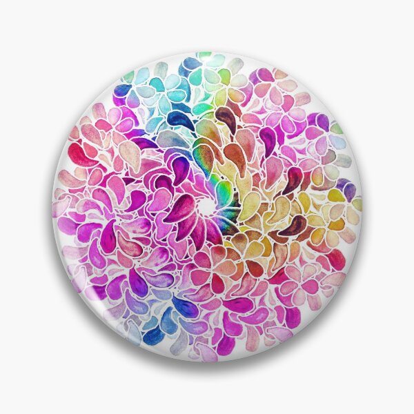 Item preview, Rainbow Watercolor Paisley Flower designed and sold by micklyn.