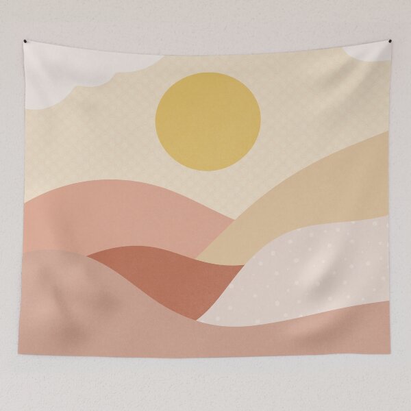 Item preview, Sunrise minimal landscape designed and sold by roseende.