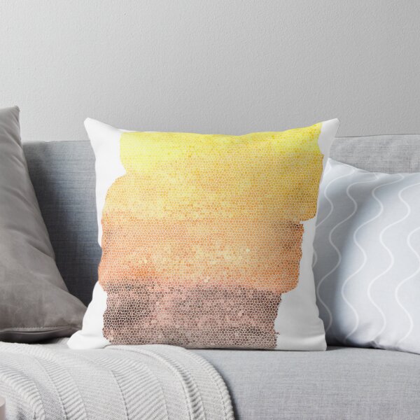 Golden fall inspired design. Throw Pillow