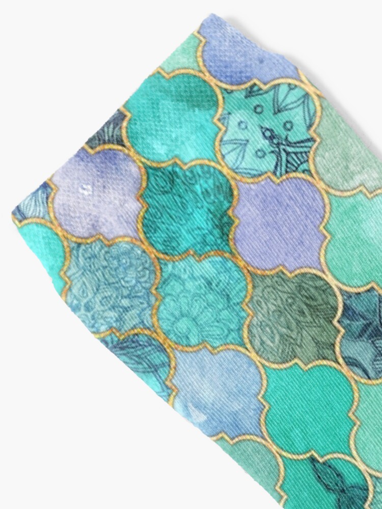 Society6 ケース Cool Jade & Icy Mint Decorative Moroccan Til Cool Jade & Icy Mint Decorative Moroccan Tile Pattern