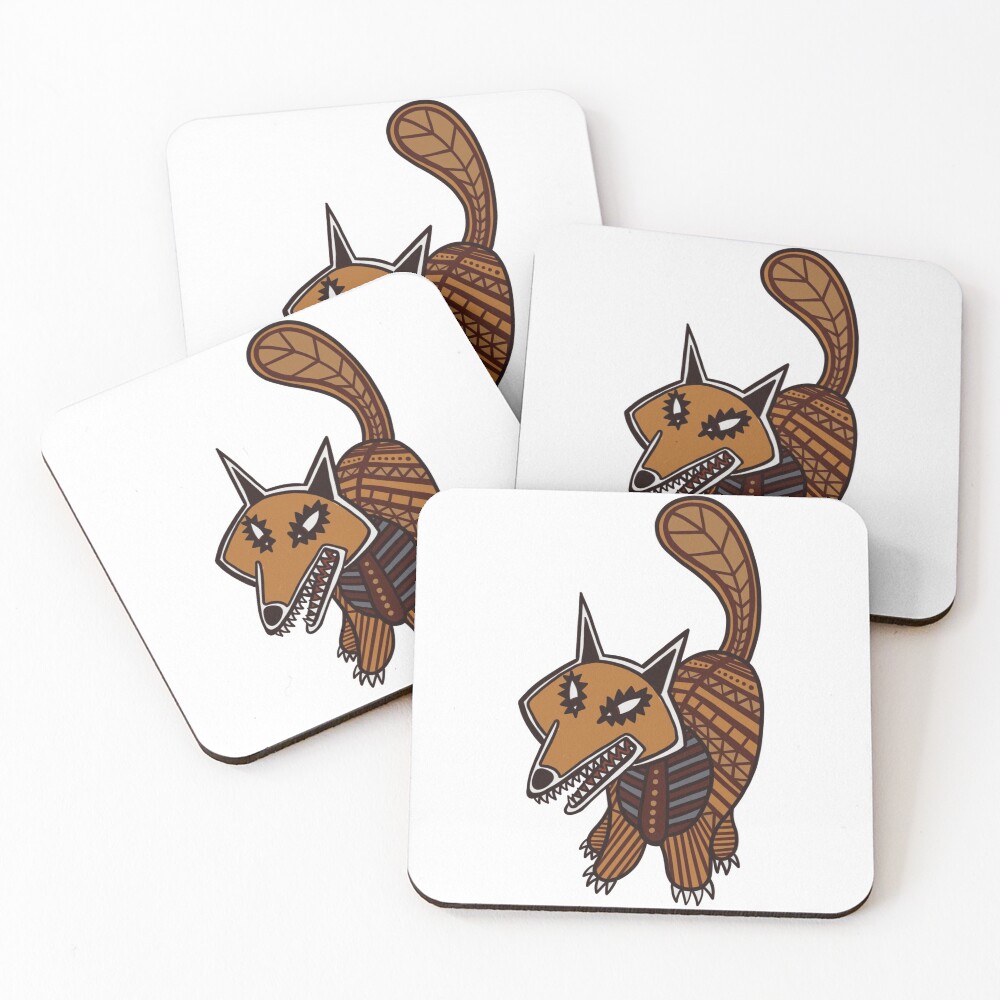 The Fox - Watership Down Fan Art Coasters (Set of 4)