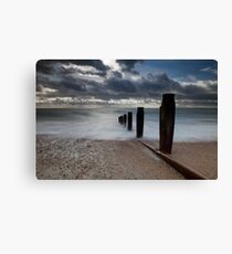 Hayling Island Sea View Canvas Print