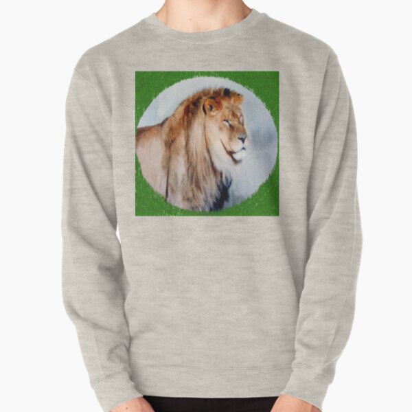 Male Lion Pullover Sweatshirt