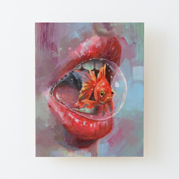INNER FISH Wood Mounted Print