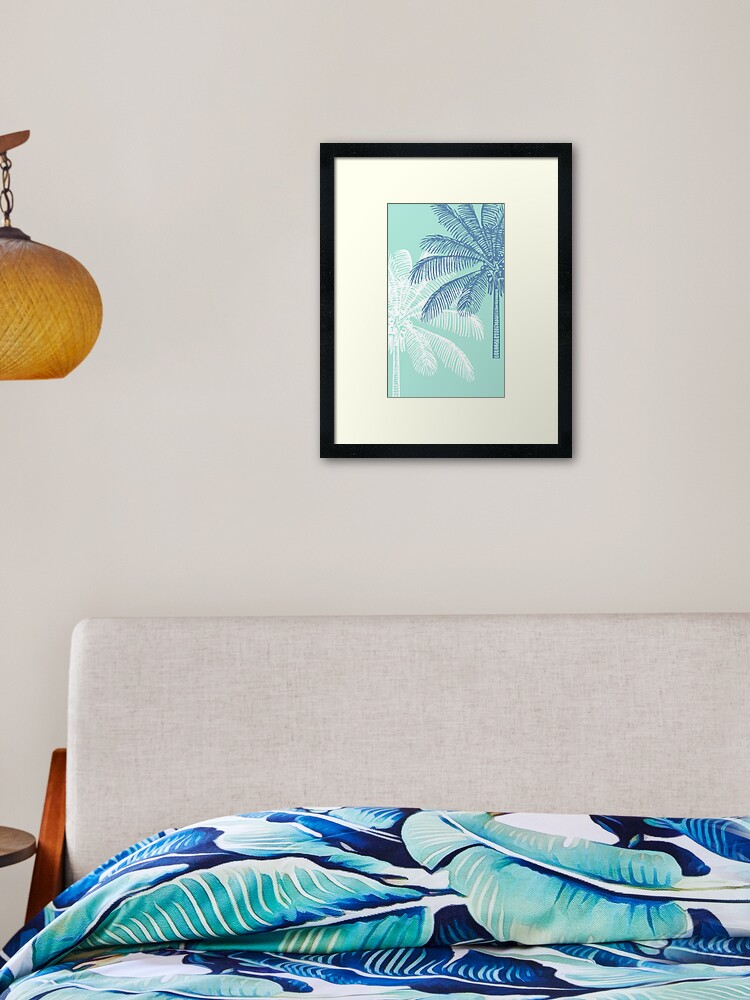 Palm Beach Style Framed Art Print By Slimbirdy Redbubble