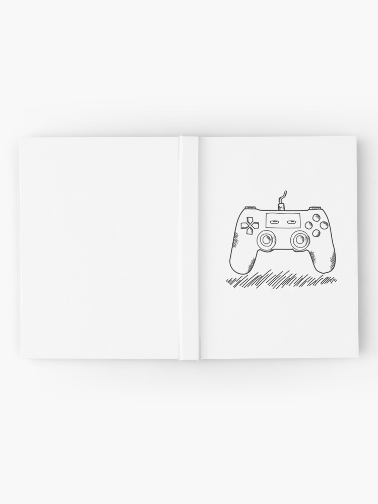 Ps4 Controller Drawing Hardcover Journal By Gio M Redbubble